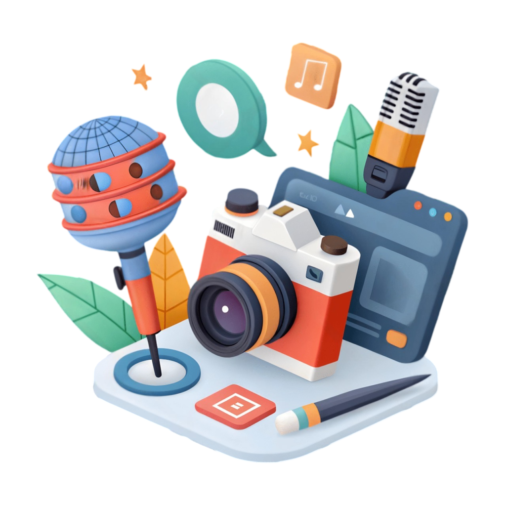 pngtree content creator 3d icon with creative design isolated on white background png image 20175509 Photoroom