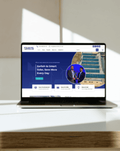 Brown and White Minimalist Desktop Mockup Instagram Post